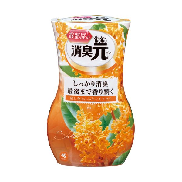 （まとめ）小林製薬 お部屋の消臭元 癒しをはこぶキンモクセイ 400ml 1セット（5個） 〔×5セット〕 【北海道・沖縄・離島配送不可】