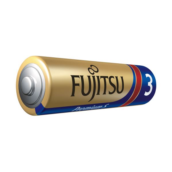 (まとめ) 富士通 アルカリ乾電池PremiumS 単3形 4本 〔×15セット〕 【北海道・沖縄・離島配送不可】