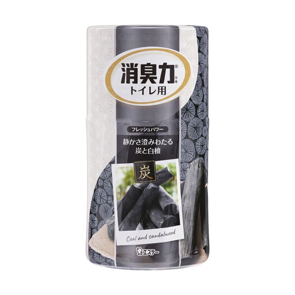 （まとめ）エステー トイレの消臭力 炭と白檀400ml 1セット（3個）〔×5セット〕 【北海道・沖縄・離島配送不可】