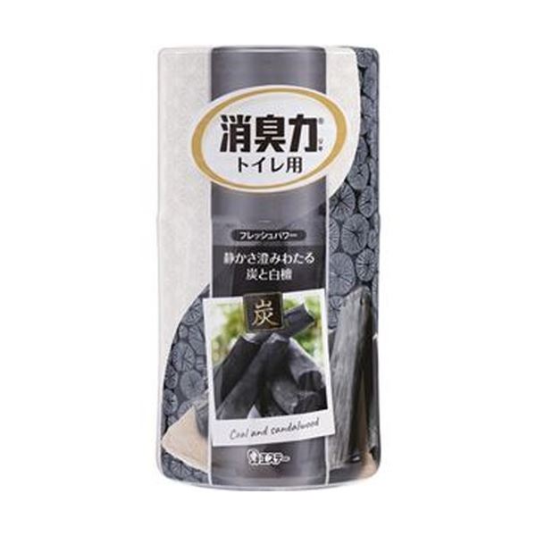 （まとめ）エステー トイレの消臭力 炭と白檀400ml 1セット（5個）〔×10セット〕 【北海道・沖縄・離島配送不可】