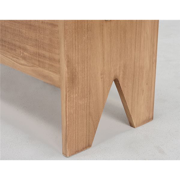 ベンチ/玄関椅子 〔幅70×奥行28×高さ37cm〕 木製 脚付き 座面開閉 収納付き 〔リビング ダイニング エントランス〕 【北海道・沖縄・離島配送不可】_2