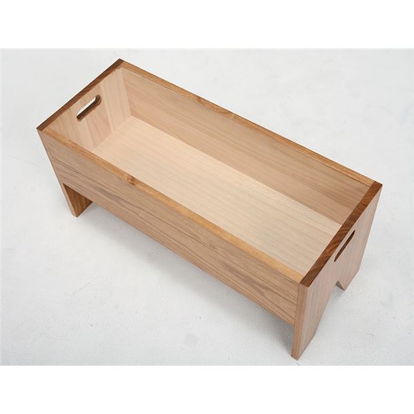 ベンチ/玄関椅子 〔幅70×奥行28×高さ37cm〕 木製 脚付き 座面開閉 収納付き 〔リビング ダイニング エントランス〕 【北海道・沖縄・離島配送不可】_5