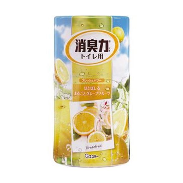 （まとめ）エステー トイレの消臭力 グレープフルーツ 400ml 1セット（5個）〔×10セット〕 【北海道・沖縄・離島配送不可】