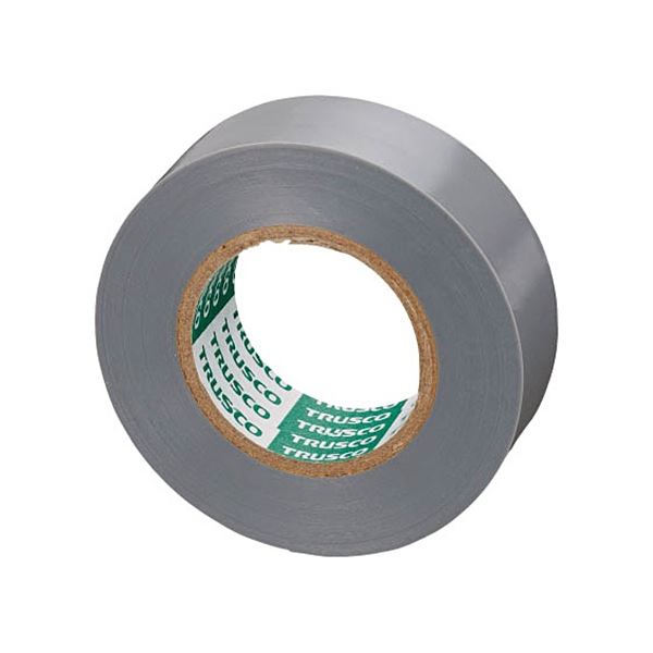 (まとめ) TRUSCO 脱鉛タイプ ビニールテープ 幅19mm×長さ10m グレー GJ-2110 1パック(10巻) 〔×5セット〕の通販は