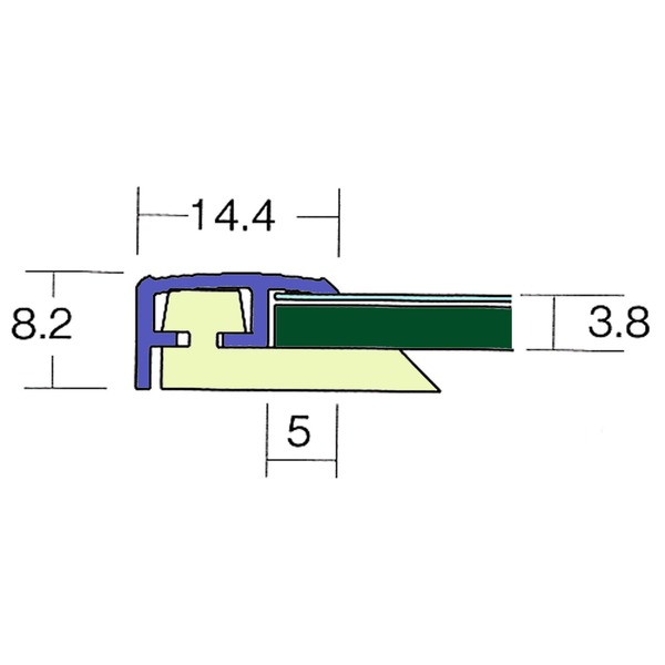 〔パネルフレーム〕軽いフレーム・UVカットPET付　■ポスターフレームカラーズA1（841×594mm）ブルー 【北海道・沖縄・離島配送不可】_1