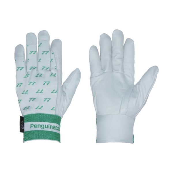 (まとめ) ペンギンエースジャパン 国産クレスト甲メリ・サイズプリント 白(LL) TH-549 1双 〔×3セット〕 【北海道・沖縄・離島配送不可】