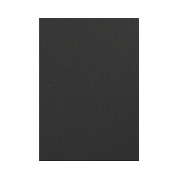 (まとめ) TANOSEE 色画用紙 八つ切こいくろ 1パック（10枚）  〔×50セット〕 【北海道・沖縄・離島配送不可】