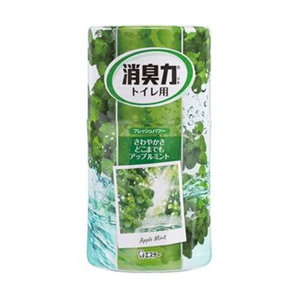 （まとめ）エステー トイレの消臭力 アップルミント400ml 1セット（5個）〔×10セット〕 【北海道・沖縄・離島配送不可】