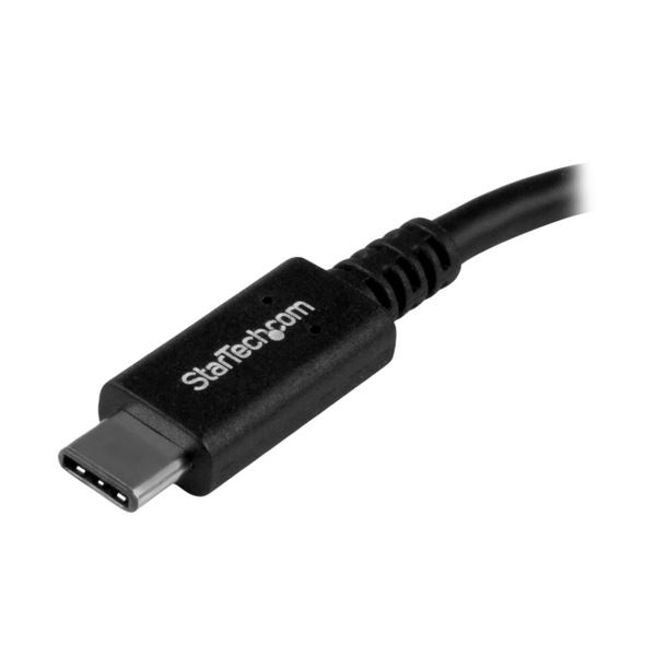 (まとめ) StarTech USBType-C-USB3.0 タイプA変換アダプタ Type-C(24ピン)オス-タイプA(9ピン)メス 15cm ブラックUSB31CAADP 1個 〔×10セット〕 【北海道・沖縄・離島配送不可】_1