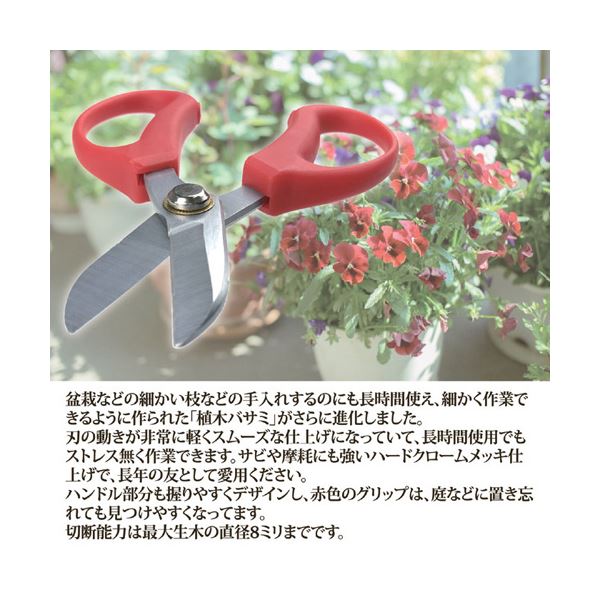 （まとめ）ジャステム 使いやすい植木バサミ お花鋏 165mm 811813〔×5セット〕 【北海道・沖縄・離島配送不可】_1