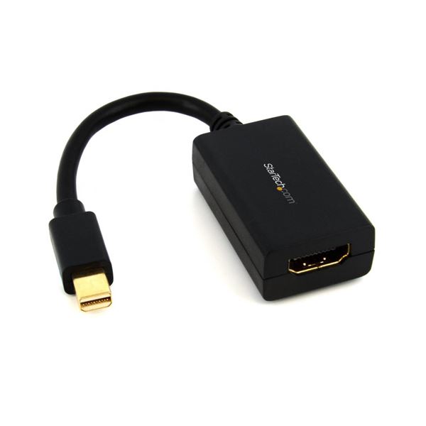 (まとめ) StarTech MiniDisplayPort-HDMI変換アダプタ(黒) MDP2HDMI 1個 〔×10セット〕 【北海道・沖縄・離島配送不可】