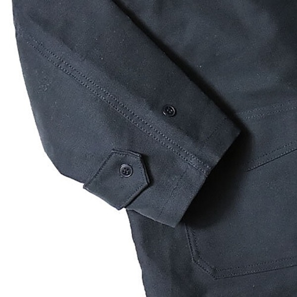 フランス軍 モールスキンコート レプリカ ブラック 2（Lサイズ） フランス軍 モールスキンジャケット レプリカ ブラック