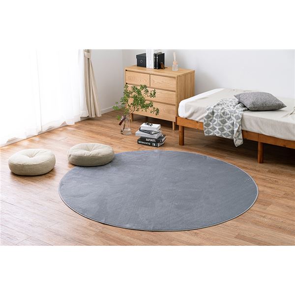 メレンゲタッチラグ グレー 直径約185cmの通販は 5,309円