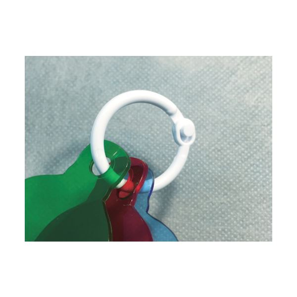 （まとめ） TRUSCO 樹脂製カードリング3.0mm×Φ20mm TKRJ-20 1パック（10個） 〔×10セット〕 【北海道・沖縄・離島配送不可】