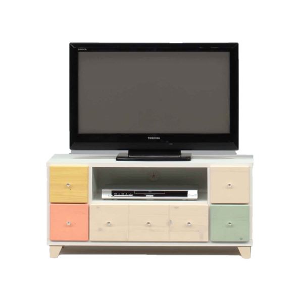 日本製 天然木 ＴＶ台 〔93.5cm幅 マルチカラー〕 完成品 テレビ台 TVボード テレビボード リビングボード