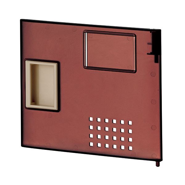 (まとめ) アイリスチトセ 樹脂多目的ロッカー用 取っ手付扉 クリアブラウン TJL-P-S-CBR 1セット  〔×10セット〕の通販は