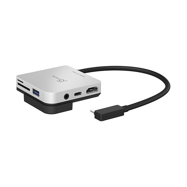 j5 Create USB-C対応6in1マルチアダプター(iPad Pro専用パッド付属) スペースグレー JCD612 1個 【北海道・沖縄・離島配送不可】