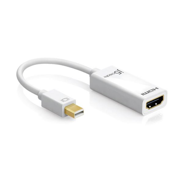 (まとめ) j5 Create MiniDisplayPort 4K HDMI アダプター JDA159 1個 〔×5セット〕 【北海道・沖縄・離島配送不可】