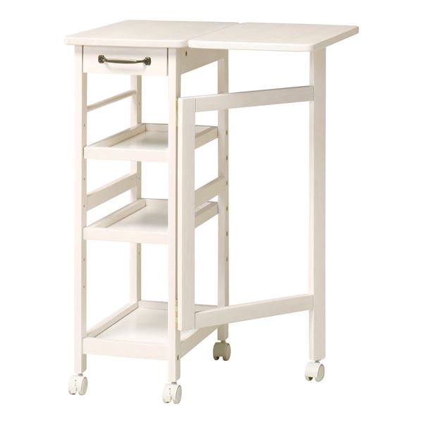 バタフライワゴン キッチンワゴン 天然木 木製 カントリー カントリー