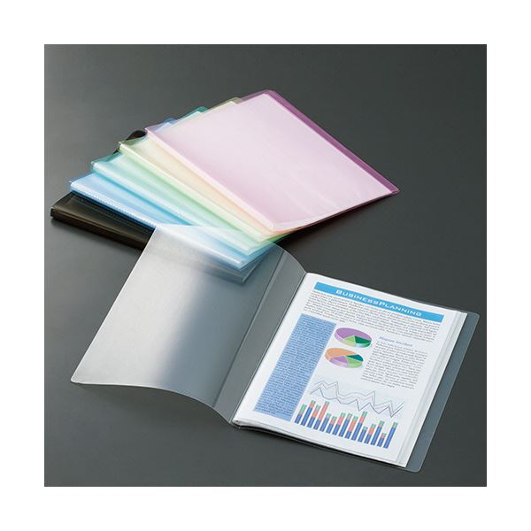 あやぼん。様　クリアファイルセット TANOSEE クリアファイル A4タテ 10ポケット 背幅8mm ピンク 1セット