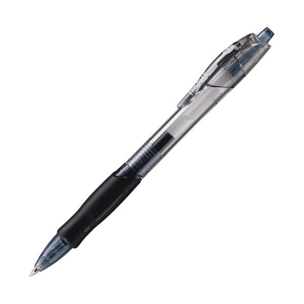 （まとめ）TANOSEE ノック式ゲルインクボールペン スリム 0.5mm 黒 1本 〔×100セット〕 【北海道・沖縄・離島配送不可】