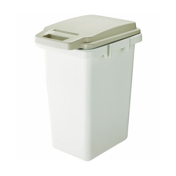 （まとめ）TRUSCO連結ワンハンドパッキンペール 45L ベージュ TRHPP-45-BG 1個〔×2セット〕 【北海道・沖縄・離島配送不可】