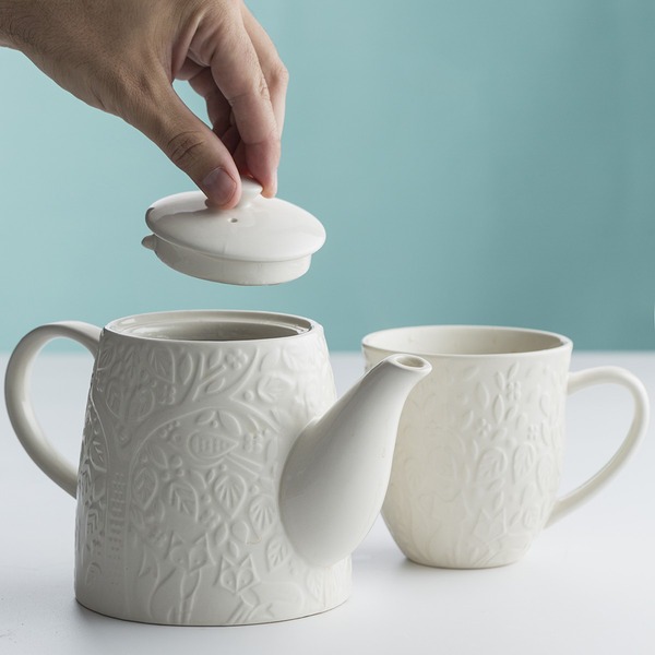 〔メイソンキャッシュ〕 陶製 インザフォレスト 6カップ用 ティーポット 〔W240×D130×H145mm〕 電子レンジ 〔キッチン 台所〕の通販は