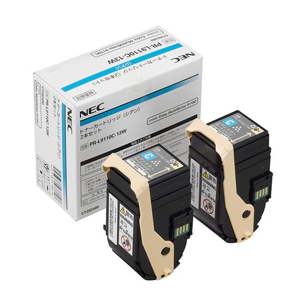 NEC トナーカートリッジ シアン PR-L9110C-13W 1箱（2個）の通販は 28,422円