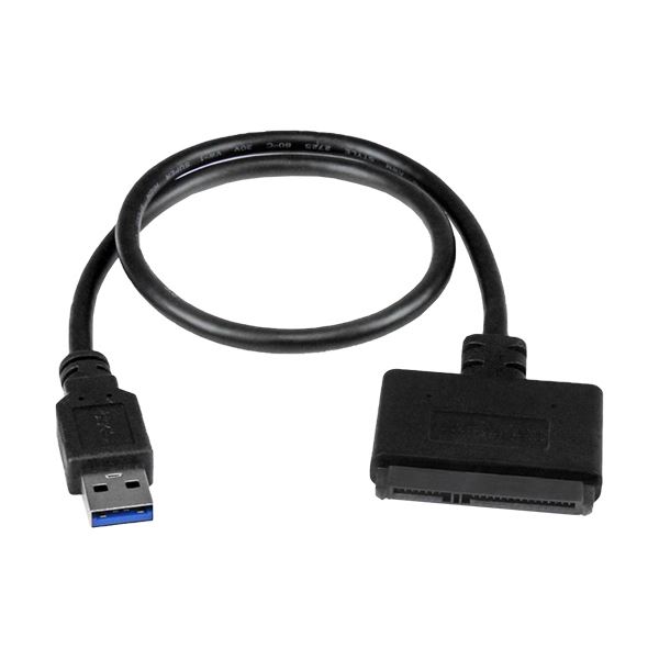 （まとめ）StarTech.com SATA-USB3.0 取り替えっこ有線テレビアダプター UASP相応う 2.5inSATA 3.0 SSD/HDD相応う USB3S2SAT3CB 1個 〔×5仕かける〕 【北海道・沖縄・離島送りとどける不可】