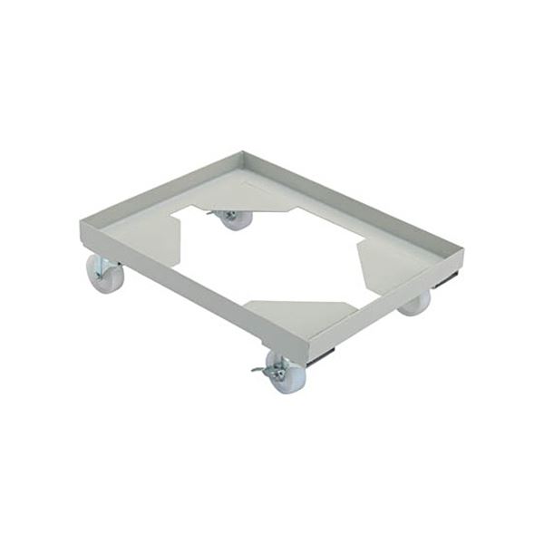 TRUSCO 箱台車 内寸500×400mm ナイロン車 自在S付×2 B-2BS 1台 完成品台車・リヤカー