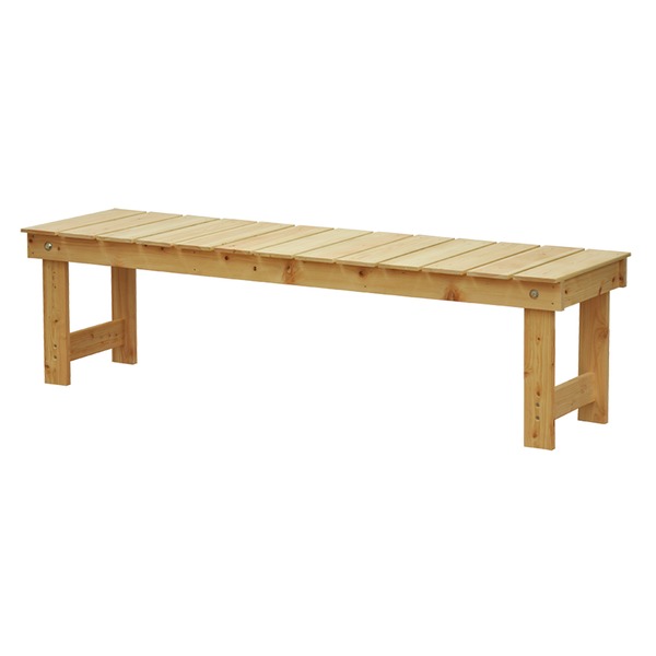 ひのき縁台/ベンチ椅子 〔約幅148cm〕 木製 日本製 ナチュラル 〔玄関 軒先 縁側 ガーデン〕の通販は