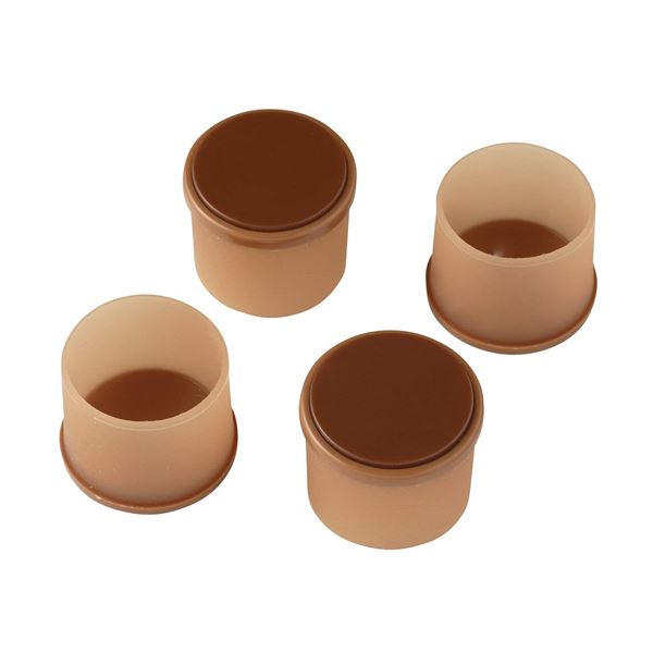 （まとめ）脚ピタキャップ L イス・テーブル脚用 丸・角兼用（椅子足カバー テーブル 脚 キャップ）O-341 〔120個セット〕の通販は