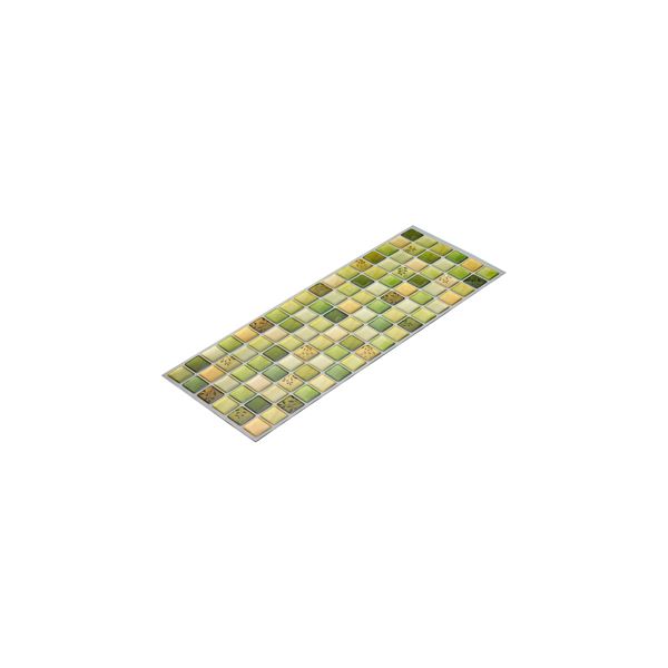 (まとめ) モザイクタイルシール/リメイクシート 〔クリアグリーン〕 シールタイプ 水に強い DIY 模様替え 〔×160個セット〕 【北海道・沖縄・離島配送不可】