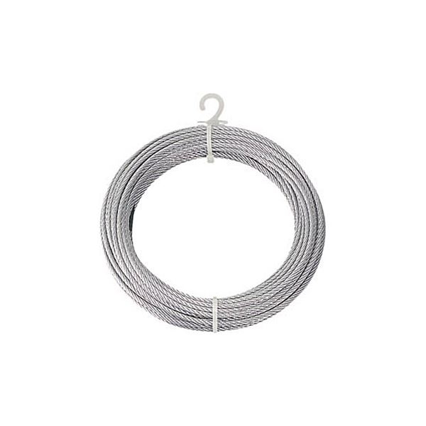 (まとめ) TRUSCO メッキ付ワイヤロープ Φ6mm×20m CWM-6S20 1本 〔×3セット〕 【北海道・沖縄・離島配送不可】