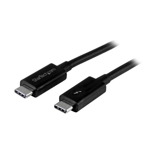 (まとめ）StarTech 1mThunderbolt 3 (20Gbps) USB-C ケーブル TBLT3MM1M 1台〔×3セット〕 【北海道・沖縄・離島配送不可】