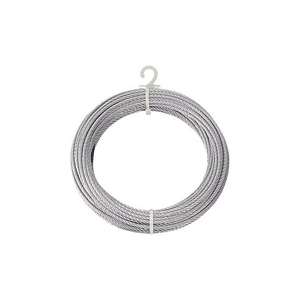 (まとめ) TRUSCO メッキ付ワイヤロープ Φ4mm×30m CWM-4S30 1本 〔×3セット〕 【北海道・沖縄・離島配送不可】
