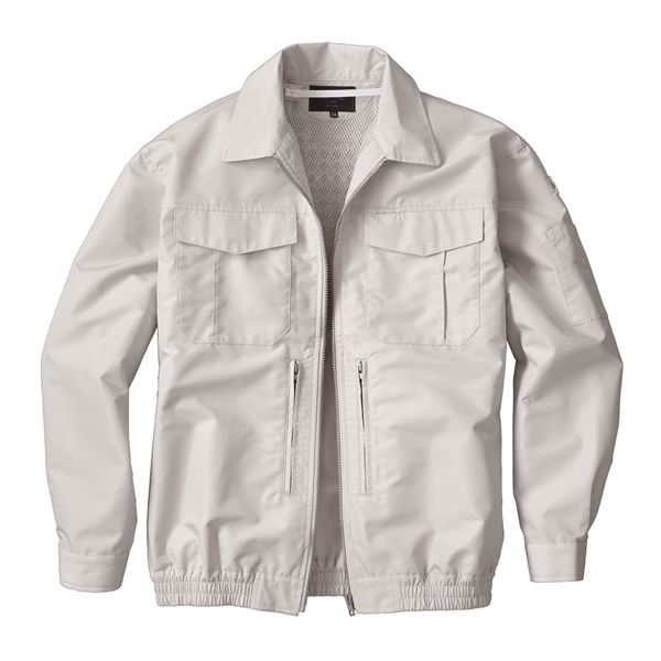 KU92130 空調服 R 綿ポリ混紡 スペーサー一体型 服のみ シルバー 4L 【北海道・沖縄・離島配送不可】