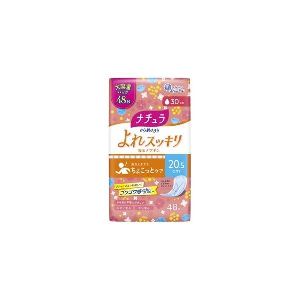 まとめ) 大王製紙 ナチュラ さら肌さらり よれスッキリ吸水ナプキン 20.5cm 30cc 大容量 48枚 〔×18セット〕の通販はau PAY  マーケット - フジックス | au PAY マーケット－通販サイト