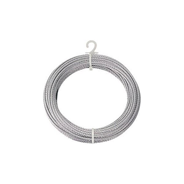 (まとめ) TRUSCO メッキ付ワイヤロープ Φ4mm×20m CWM-4S20 1本 〔×3セット〕 【北海道・沖縄・離島配送不可】