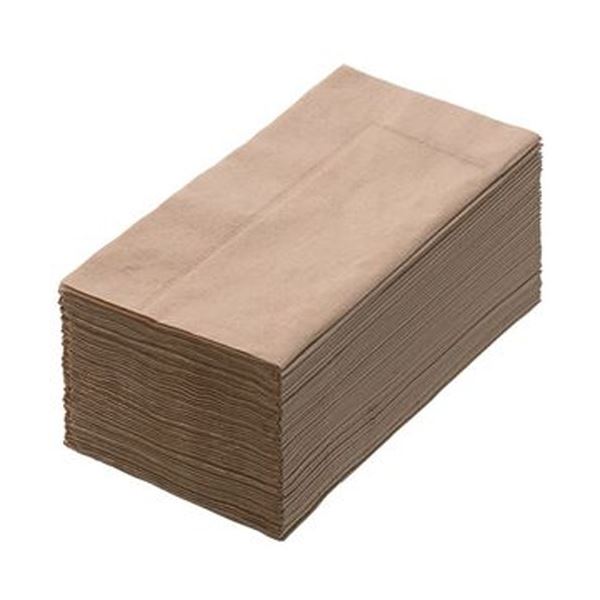 （まとめ）カラーナプキン 2PLY 8つ折ミルクティー 1パック（50枚）〔×20セット〕 【北海道・沖縄・離島配送不可】