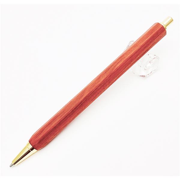 八角シャープペンシル/文房具 〔レッドーハート レッド〕 木製 日本製 文具 オフィス用品 ステーショナリー 【北海道・沖縄・離島配送不可】