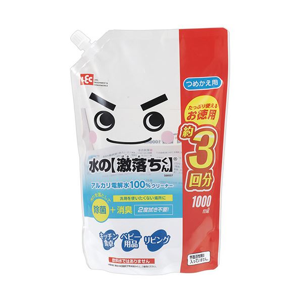 （まとめ）レック 水の激落ちくん つめかえ用 1000ml 1個 〔×10セット〕の通販は