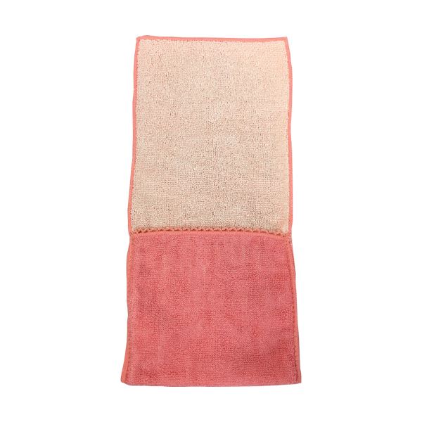 （まとめ）国産ポケット付きハンカチ ピンク 1枚 〔×50セット〕 【北海道・沖縄・離島配送不可】