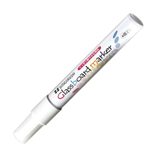 （まとめ）馬印 グラスボードマーカー ホワイトBGB-W 1本〔×20セット〕の通販は