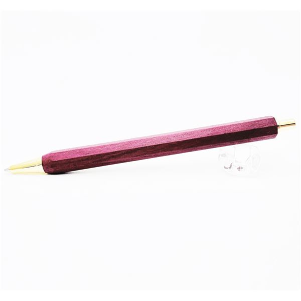 八角シャープペンシル/文房具 〔パープルハート パープル〕 木製 日本製 文具 オフィス用品 ステーショナリー 【北海道・沖縄・離島配送不可】_1