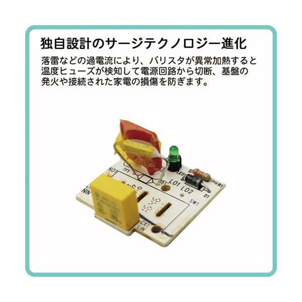 ファーゴ TAPKING USB AC6個口+USB4ポート ホワイト 1.8m PT605WH 1個