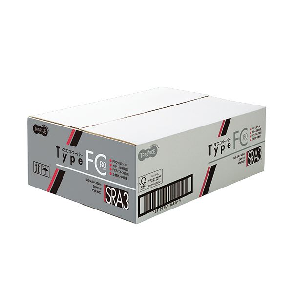 (まとめ）TANOSEE αエコペーパータイプFC SRA3サイズ 標準 80g 1セット(1500枚:250枚×6冊)〔×3セット〕 【北海道・沖縄・離島配送不可】