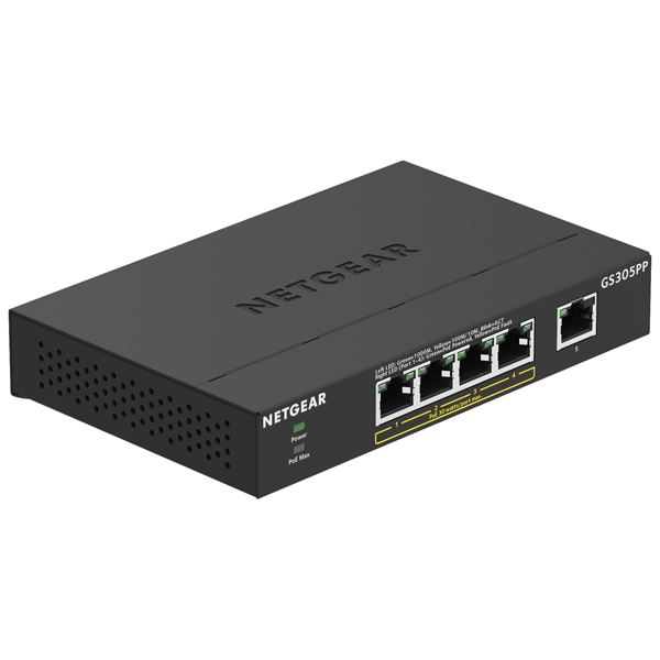 NETGEAR Inc. PoE+対応ギガビット5ポート アンマネージスイッチ GS305PP GS305PP-100JPSの通販は