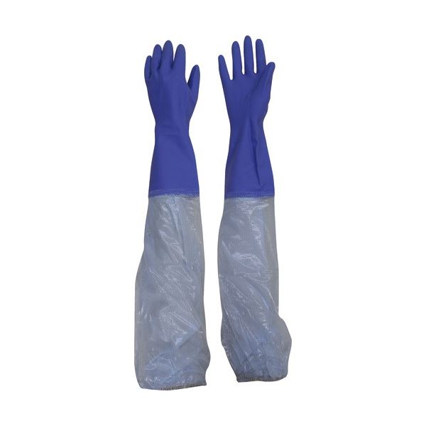 (まとめ) 東和コーポレーション ビニスター 腕カバー付 500ソフト M バイオレット 505-M 1双 〔×3セット〕 【北海道・沖縄・離島配送不可】