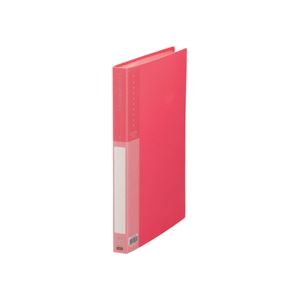 (まとめ) TANOSEE クリヤーブック（クリアブック） A4タテ 40ポケット 背幅26mm ピンク 1冊 〔×30セット〕 【北海道・沖縄・離島配送不可】